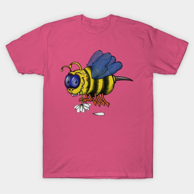 Monster Bumble Bee T-Shirt by wolfmanjaq